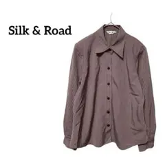 Silk & Road シルクアンドロード ストライプシャツ レッド F