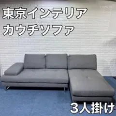 東京インテリア ソファ カウチソファ 3人掛け シンプル 家具 リビング