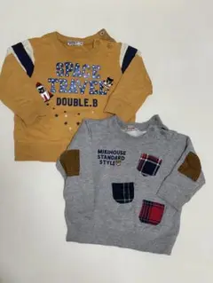 DOUBLE.B スペーストラベル ミキハウス　トレーナーセット
