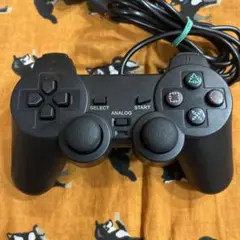 PS2 コントローラー　ブラック　動作確認済み　互換品