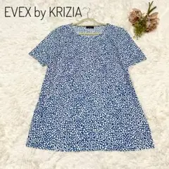 ✨美品✨ EVEX by KRIZIA 半袖カットソー　プルオーバー　総柄　42