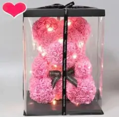 o98 ギフトローズ くまちゃん プレゼント サプライズ 造花 枯れない ピンク