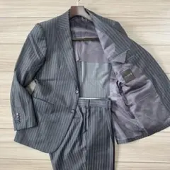 MACKINTOSH スーツ グレー　 ビジネス ストライプ AB4