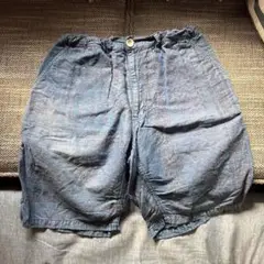 snow peak 綿麻 ハーフパンツ