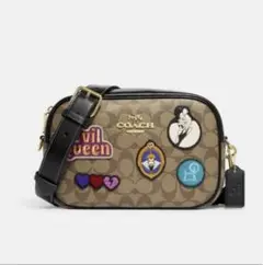 COACHxDisnyジェイミー カメラバッグ・シグネチャーキャ ンバス パッチ