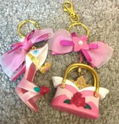 ディズニー オーロラ姫 シューズ チャーム バッグキーホルダー