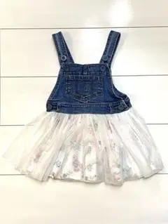 ELFINDOLL デニムサロペットワンピース 90
