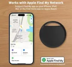 ②GPS 位置追跡 検索追尾 ペット 鍵忘れ物防止 iPhone 探す