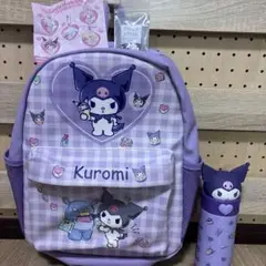 Kuromi キャラクター リュックと水筒　 3点セット
