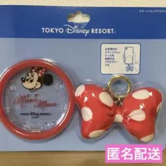 東京ディズニーリゾート　スマートフォンアクセサリー　ミニー　リボン