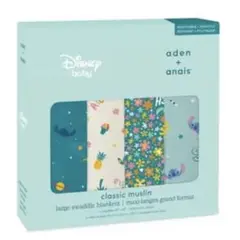 新品未使用 おくるみ　aden+anais Disney baby 4枚セット
