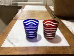 ⭕️⭕️ オールド 江戸切子 ロックグラス ペアセット⭕️⭕️