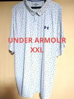 アンダーアーマー XXL ポロシャツ ゴルフウェア スポーツ 花柄 総柄
