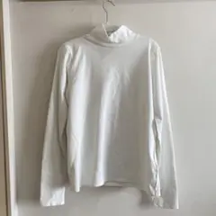 ホワイト タートルネック 長袖トップス