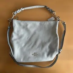 COACH 2wayショルダーバッグ ライトブルー
