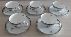 ノリタケレベッカカップu0026ソーサー5客セット