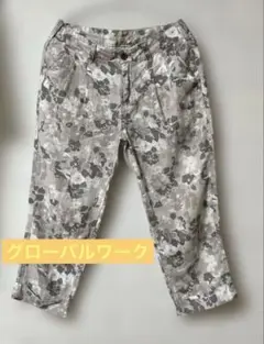 グローバルワーク　アンクル柄パンツ　M