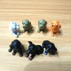 犬 ミニフィギュア 7個 置物 飾り人形 ドッグ