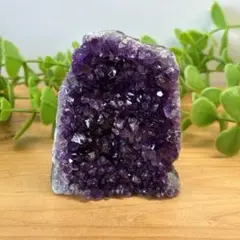 アメジストクラスター 置き物 原石 約390g ブラジル産