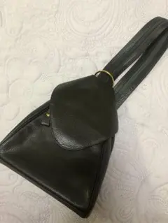 2way ダークグリーン 三角形 ショルダーバッグ