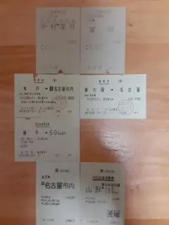 JR使用済み切符7枚セット