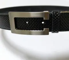 黒 新品 ベルト テクスチャー付き