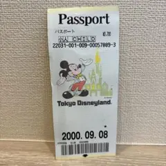 使用済み　平成レトロ　ディズニー　紙チケット