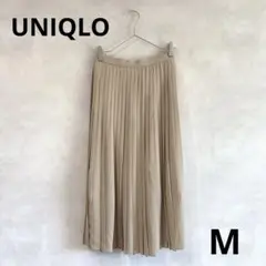 353 【美品】UNIQLO ユニクロ　シフォンプリーツロングスカート　M