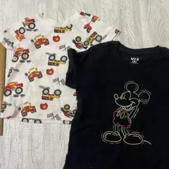 トラックとミッキーのTシャツ2枚セット