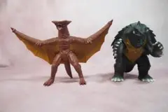 ムービーモンスターシリーズ　ガメラ　1999＋ギャオス　1995　ソフビ
