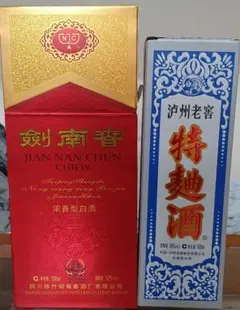剣南春 & 濾州老窖 特曲 60年代復刻版 中国酒 白酒 貴州茅台酒 五粮液