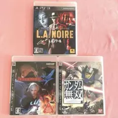 PS3 3本セット L.A.ノワール デビル メイ クライ4 ガンダム無双