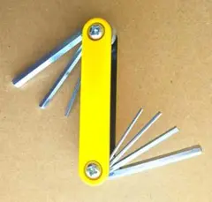 折り込み6角レンチ (イエロー)/工具/DIY/レンチ/日曜大工/工作