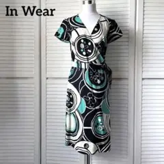新品　In Wear インウェア　インポート　麻混　カシュクール　ワンピース