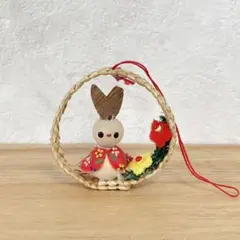 うさぎ　人形　イースター　オーナメント　デコレーション　ドイツ　ヴィンテージ