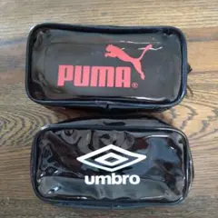 Puma　umbro　ビニールポーチ2個まとめ売り