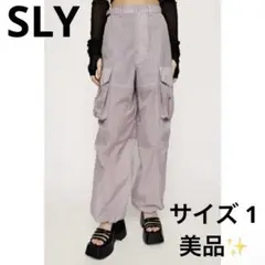 SLY SHEER NYLON CARGO パンツ LIGHT PURPLE