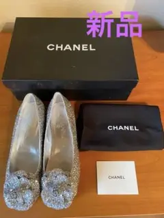 CHANEL/カメリアフラットシューズ シューズ袋 箱 紙袋 新品
