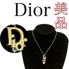 【チャームがかわいい】クリスチャン ディオール dior ネックレス シルバー