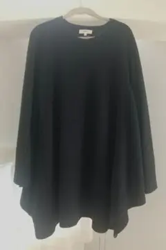 ハイク ポンチョ ニット ネイビー