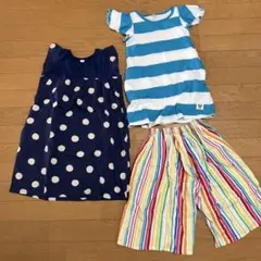 新品✨西松屋　しまむら　キッズ　ワンピース　パンツ　100