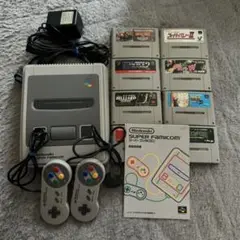 Nintendo スーパーファミコン 本体 コントローラー2個 ソフト8本