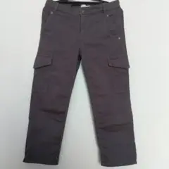 kumikyoku　オンワード樫山　　 グレー 系　カーゴパンツ 　size2