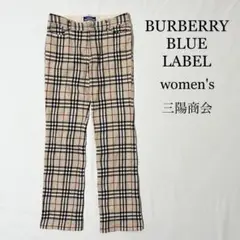 BURBERRY BLUE LABEL ノバチェック スラックスパンツ 三陽商会