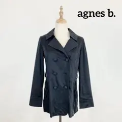 agnes b. アニエスベー トレンチコート ネイビー 紺色 38 M相当