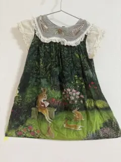 GUCCI アニマル ウサギ レース 刺繍 ワンピース 24m