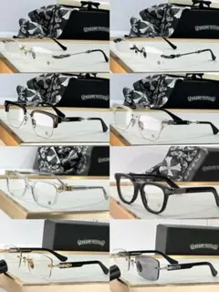 CHROME HEARTS メガネ クリア/ブラック フレーム