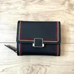 刺繍　ミニ財布　カード入れ　収納多い