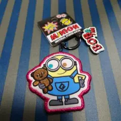 USJ ミニオン BOB&TIM ミニオンBOB ティム キーチェーン ワッペン