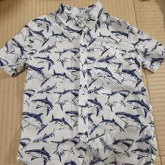 GAP KIDS サメ柄 半袖シャツ130